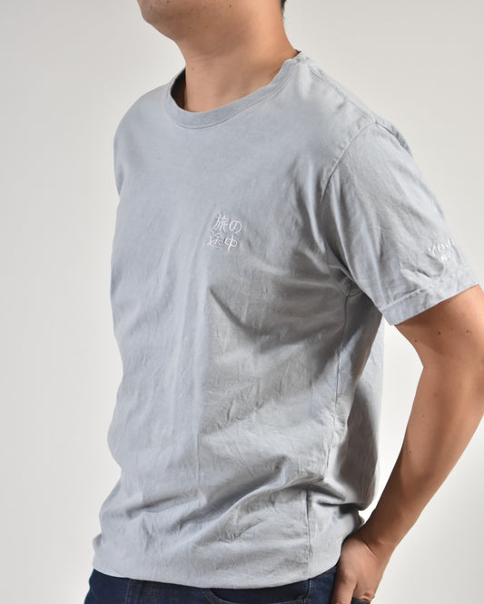 旅の途中 in the middle of a journey shirt, worn by a model